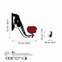 Wallity Banksy Metal 04 Escultura de pared Negro y Rojo